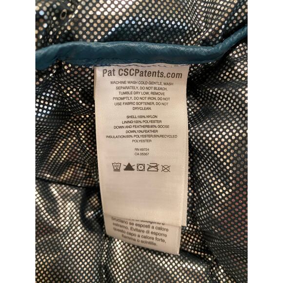 Columbia Men’s Jacket XXL Blue Omni-Heat Puffer Insulated Lightweight Nylon - Picture 9 of 13